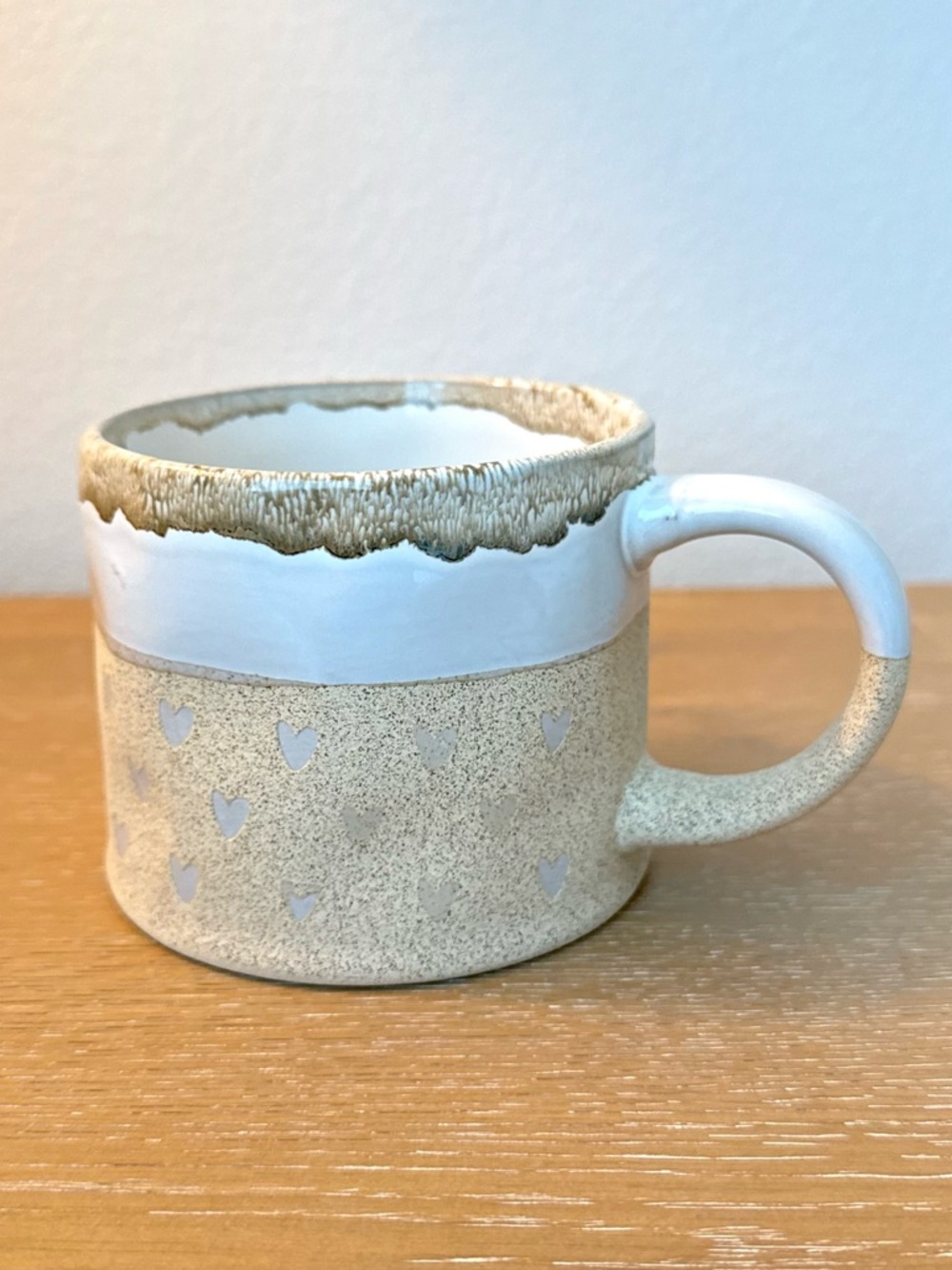 Handcrafted Heart With Glaze Ceramic Mug - Boston Warehouse Stoneware New